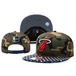 Miami Heat Camo Snapback Hat DF 0512