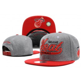 Miami Heat Grey Snapback Hat DF 0512