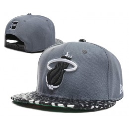 Miami Heat Grey Snapback Hat SD 0512