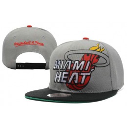 Miami Heat Grey Snapback Hat XDF 0512