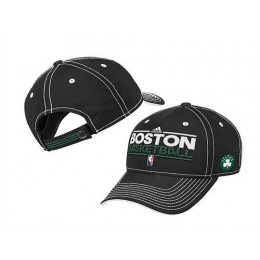 Boston Celtics Black Peaked Cap DF 0512