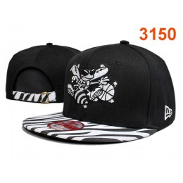 New Orleans Hornets Black Snapback Hat PT 0528