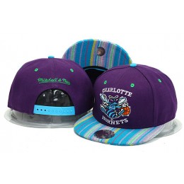New Orleans Hornets Purple Snapback Hat YS 0613
