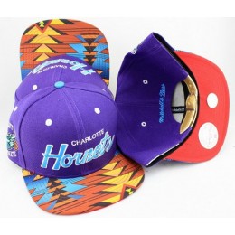 New Orleans Hornets Navajo Retro Bill Gold Leather Strap Back Hat JT20