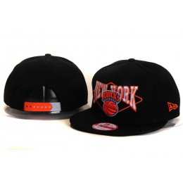 New York Knicks Black Snapback Hat YS 2