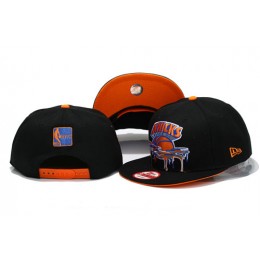 New York Knicks Black Snapback Hat YS 3