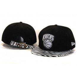 New York Knicks Black Snapback Hat YS 1
