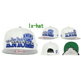 New York Knicks White Snapback Hat GF