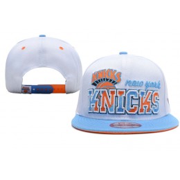 New York Knicks White Snapback Hat XDF 0512