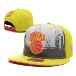New York Knicks Yellow Snapback Hat SD 0512