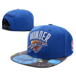 Oklahoma City Thunder Blue Snapback Hat SD