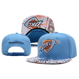 Oklahoma City Thunder Blue Snapback Hat XDF 0528