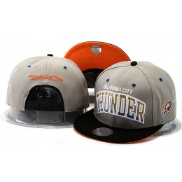 Oklahoma City Thunder Grey Snapback Hat YS 0528