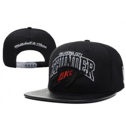 Oklahoma City Thunder Black Snapback Hat XDF