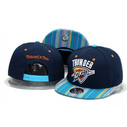 Oklahoma City Thunder Blue Snapback Hat YS 0613