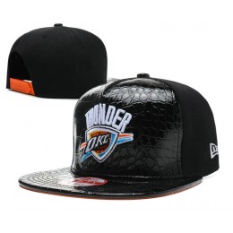 Oklahoma City Thunder Black Snapback Hat SD