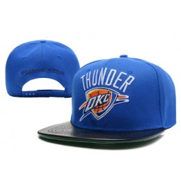 Oklahoma City Thunder Blue Snapback Hat XDF 0512