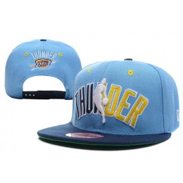 Oklahoma City Thunder Blue Snapback Hat XDF1 0512