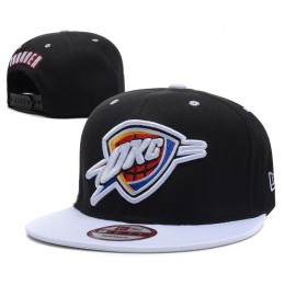 Oklahoma City Thunder Black Snapback Hat DF 0512