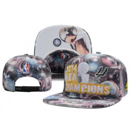 San Antonio Spurs adidas 2014 NBA Finals Champions Locker Room Snapback Galaxy Hat XDF 0701