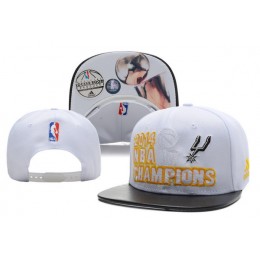 San Antonio Spurs adidas 2014 NBA Finals Champions Locker Room Snapback Leather Hat XDF 0701