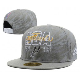 San Antonio Spurs Grey Snapback Hat DF 0613
