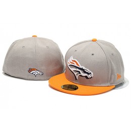 Denver Broncos Grey Fitted Hat YS