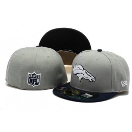 Denver Broncos Grey Fitted Hat 60D 0721