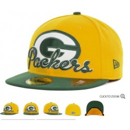 Green Bay Packers New Era Script Down 59FIFTY Hat 60d09