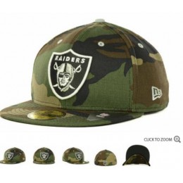 Oakland Raiders New Era NFL Camo Pop 59FIFTY Hat 60D3