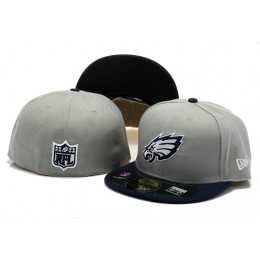 Philadelphia Eagles Grey Fitted Hat 60D 0721