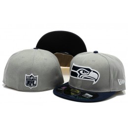 Seattle Seahawks Grey Fitted Hat 60D 0721