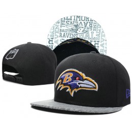 Baltimore Ravens 2014 Draft Reflective Black Snapback Hat SD 0613