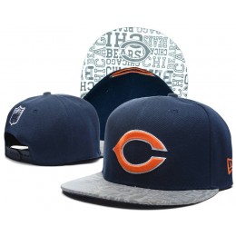 Chicago Bears 2014 Draft Reflective Blue Snapback Hat SD 0613