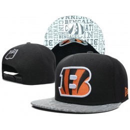Cincinnati Bengals 2014 Draft Reflective Black Snapback Hat SD 0613