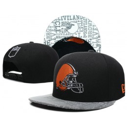 Cleveland Browns 2014 Draft Reflective Black Snapback Hat SD 0613