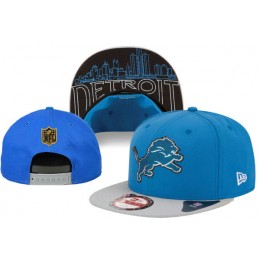 Detroit Lions Snapback Blue Hat XDF 0620