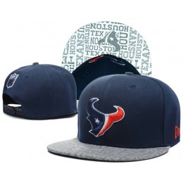 Houston Texans 2014 Draft Reflective Blue Snapback Hat SD 0613