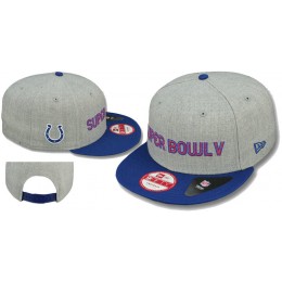 Super Bowl V Indianapolis Colts Grey Snapbacks Hat LS