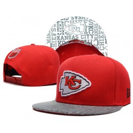 Kansas City Chiefs 2014 Draft Reflective Red Snapback Hat SD 0613