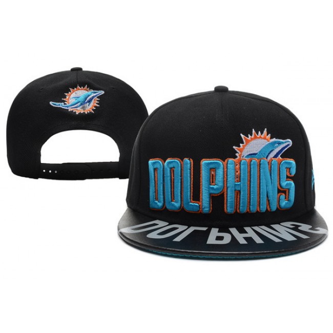 Miami Dolphins Black Snapback Hat XDF 0512