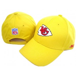 Kansas City Chiefs Yellow Peaked Cap DF 0512
