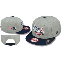 Super Bowl XXXVI New England Patriots Grey Snapbacks Hat LS