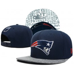 New England Patriots 2014 Draft Reflective Blue Snapback Hat SD 0613
