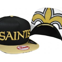 New Orleans Saints Black Snapback Hat XDF 0721