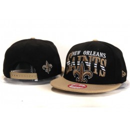 New Orleans Saints Black Snapback Hat YS 3