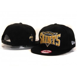 New Orleans Saints Black Snapback Hat YS
