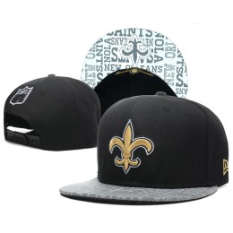 New Orleans Saints 2014 Draft Reflective Black Snapback Hat SD 0613