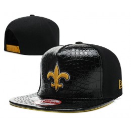 New Orleans Saints Black Snapback Hat SD
