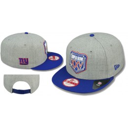 Super Bowl XXV New York Giants Grey Snapbacks Hat LS